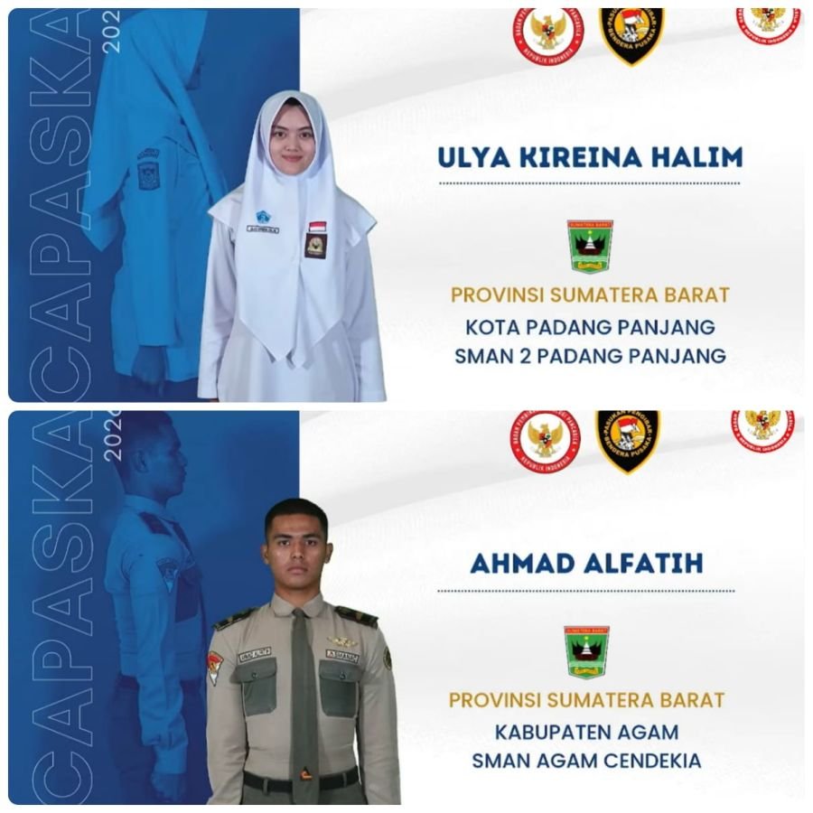 Dua Putra-Putri Terbaik Sumbar Lolos Seleksi Paskibraka Nasional