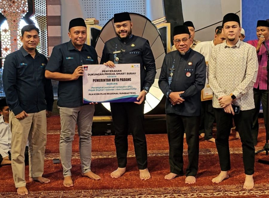 Dukung Progul Smart Surau, PLN Icon Plus Berikan Dukungan Teknologi Kepada Pemerintah Kota Padang