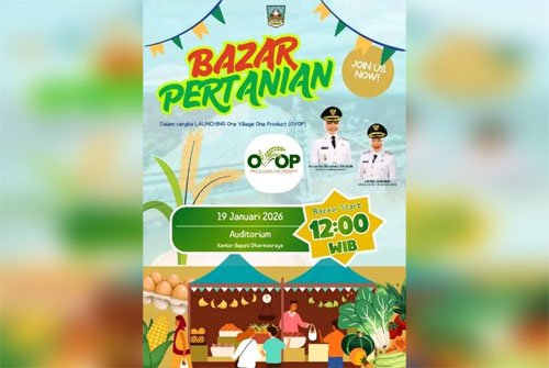 Esok Launching OVOP, Pemkab Dharmasraya Gelar Bazar Hasil Pertanian
