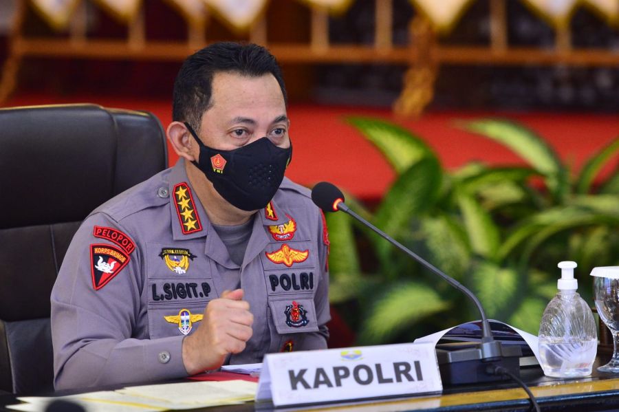 Evaluasi Penanganan Covid-19 Jambi, Kapolri Ingatkan Penurunan Level PPKM, Jaga Pertumbuhan Ekonomi