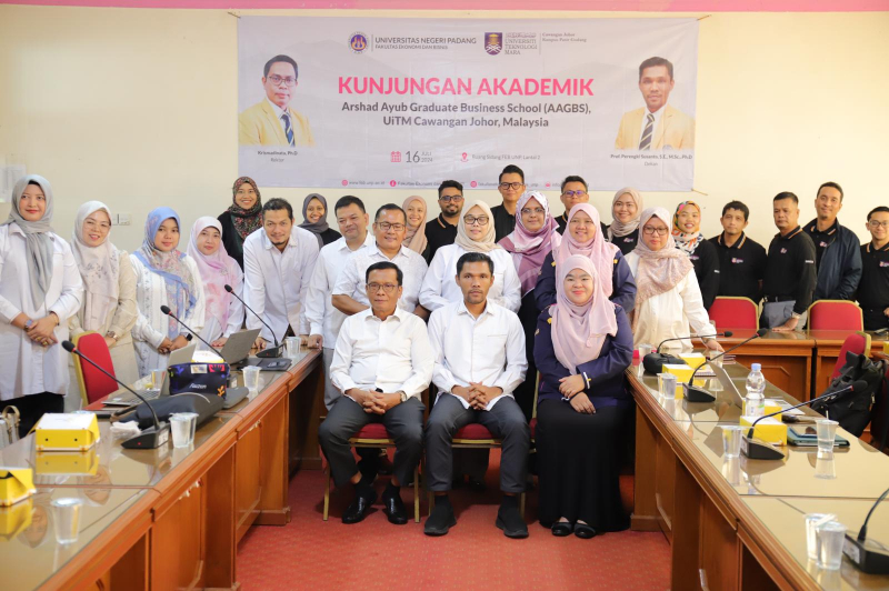 FEB UNP Terima Kunjungan Akademik Arshad Ayub Graduate Business School UiTM Johor