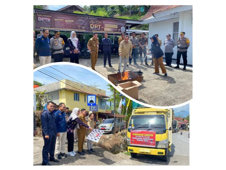 Forkopimda Sawahlunto & KPU Musnahkan Surat Suara Rusak & Lepas Pendistribusian Logistik Pilkada