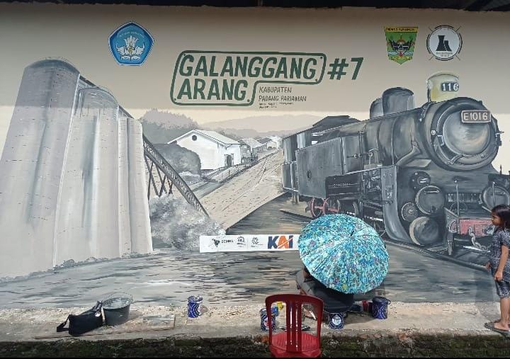 Galanggang Arang 7 Kayu Tanam, Perayaan Anak Nagari di Jalur Kereta Api WTBOS KayuTanam