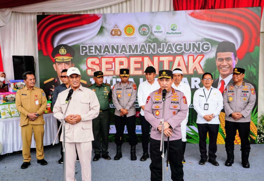 Gerakan 1 Juta Hektare Jagung: Sinergi Polri & Kementrian Pertanian Wujudkan Swasembada Pangan 2025