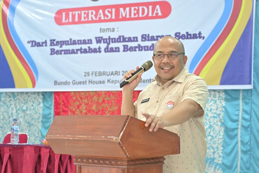 Gerakan Literasi Media di Mentawai, Sekda Hansastri Harap Pentingnya Siaran yang Sehat & Berbudaya