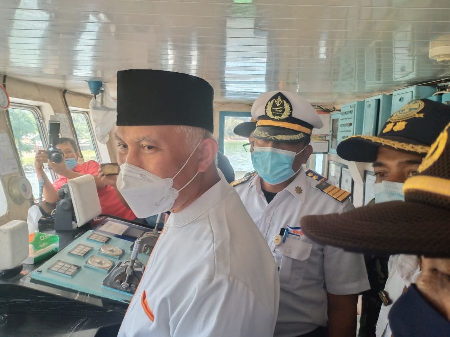 Gubernur Launching Pengoperasian Perdana KMP. Tanjung Burang Rute Padang-Mentawai