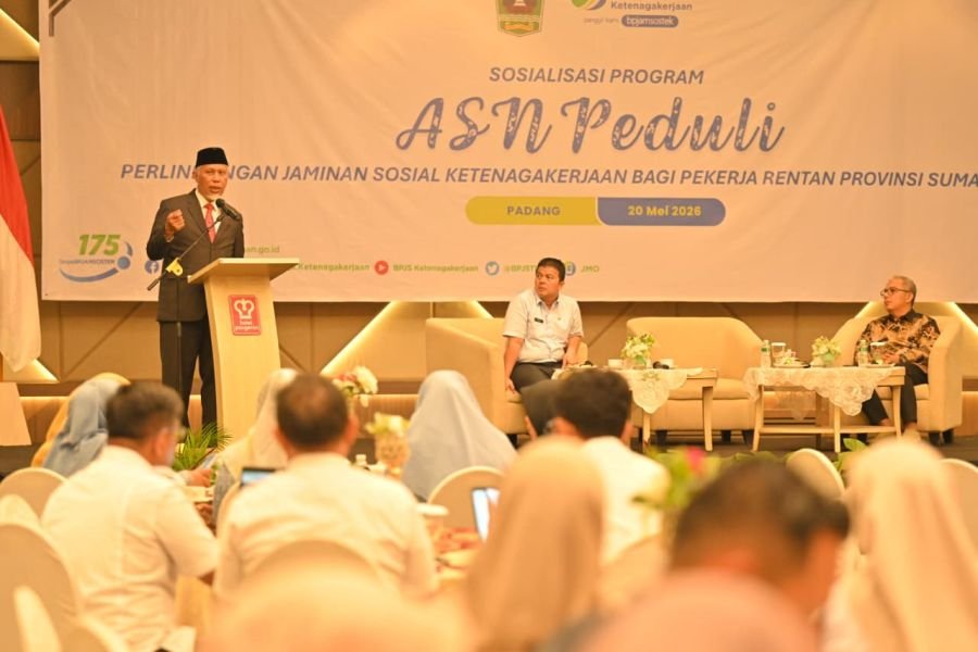 Gubernur Launching Program ASN Peduli Perlindungan Jamsos Ketenagakerjaan bagi Pekerja Rentan