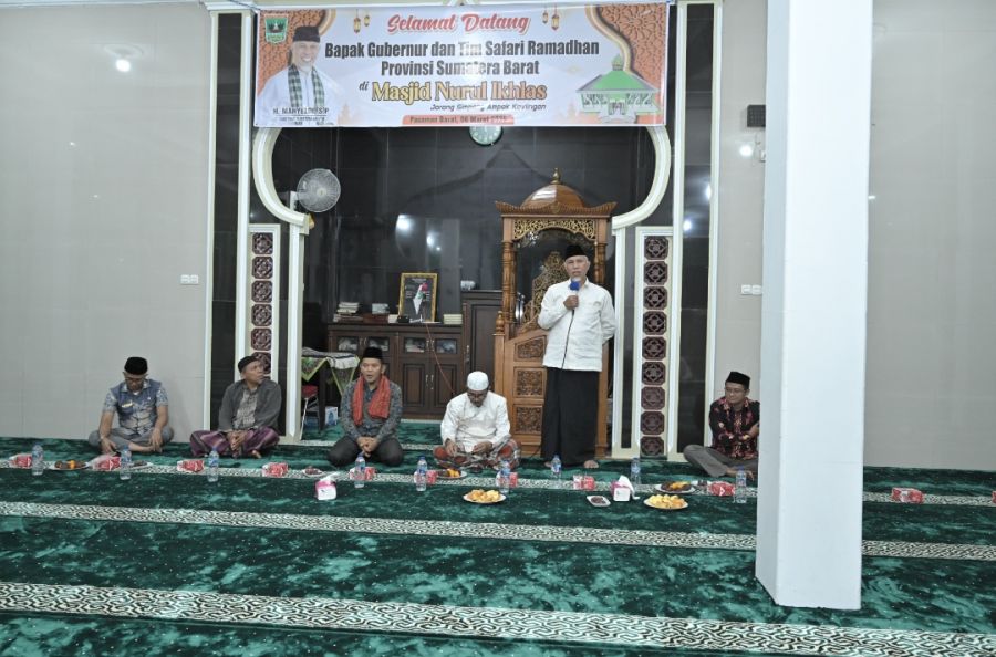 Gubernur Mahyeldi Ajak Masyarakat Maksimalkan Ramadhan dengan I'tikaf