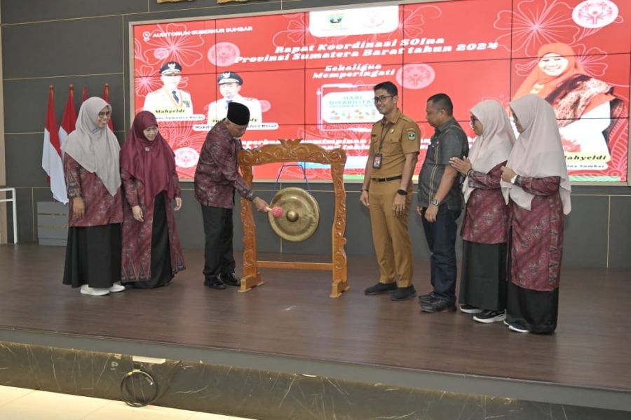 Gubernur Mahyeldi Buka Rakor SOIna Sumbar 2024