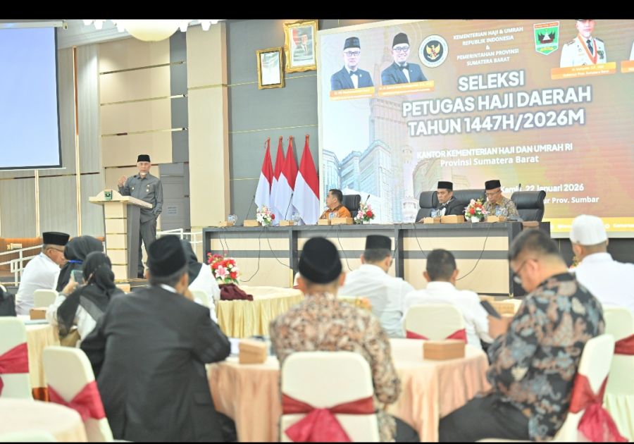 Gubernur Mahyeldi Buka Seleksi Petugas Haji Daerah Sumbar 1447 H/2026 M