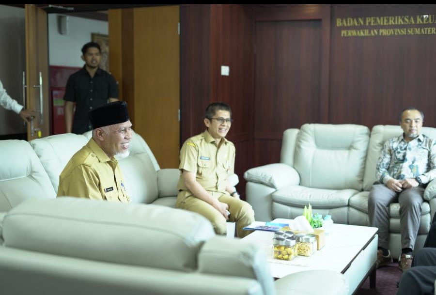 Gubernur Mahyeldi Koordinasi dengan BPK Sumbar Terkait Penanganan Bencana Hidrometeorologi