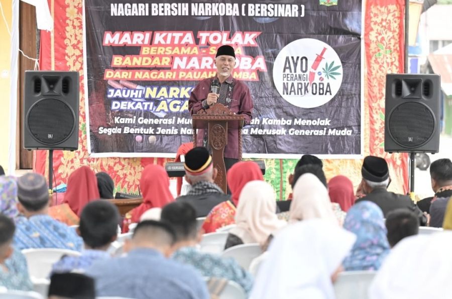Gubernur Mahyeldi Menilai Pencegahan Penyalahgunaan Narkoba Lebih Efektif Jika Dimulai dari Desa