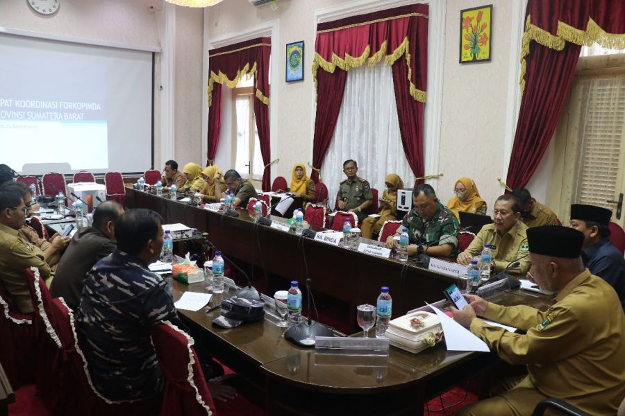 Gubernur Mahyeldi Pimpin Rapat Forkopimda Sumbar, Bahas Maninjau, Sitinjau Laut dan UU Sumbar