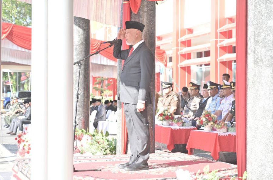 Gubernur Mahyeldi Pimpin Upacara Harkitnas Ke-117 Tahun 2025 Tingkat Provinsi Sumbar