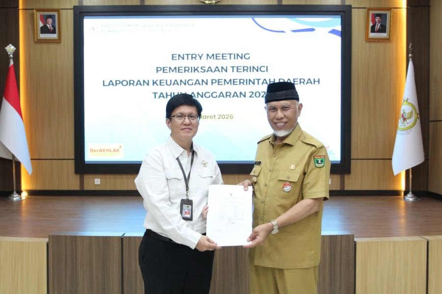 Gubernur Mahyeldi Serahkan LKPD 2025 ke BPK, Tegaskan Komitmen Transparansi & Akuntabilitas Keuangan