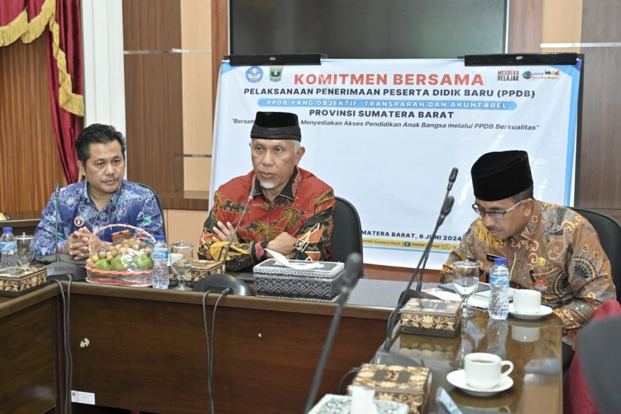 Gubernur Mahyeldi Tegaskan Komitmen Dukung PPDB Online yang Objektif, Transparan, dan Akuntabel