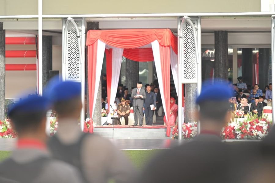 Gubernur Pimpin Upacara Harkitnas ke-118, Tekankan Kemandirian Bangsa dan Perlindungan Generasi Muda