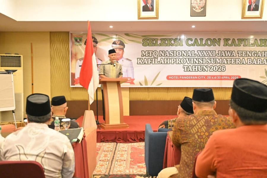 Gubernur Sumbar Buka Seleksi Kafilah MTQ Nasional XXXI, 163 Peserta Bersaing Rebut Tiket ke Semarang
