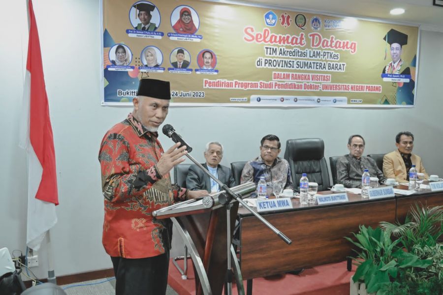 Gubernur Sumbar Dukung Penuh Upaya UNP Kembangkan Prodi Bidang Kesehatan