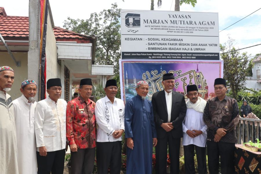 Gubernur Sumbar Resmikan KBIHU Marjan Mutiara Agam, Rumah Tahfidz,dan Surau Marjan