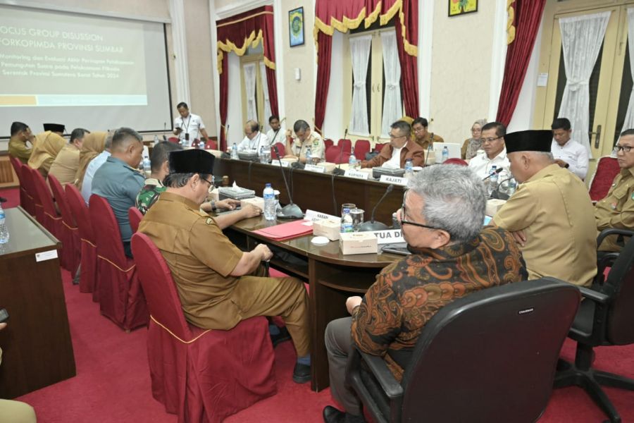 H-2 Jelang Pikada Serentak 2024, Pemprov Sumbar Matangkan Koordinasi dengan Forkompinda