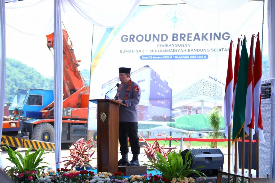 Hadiri Ground Breaking RS Muhammadiyah, Kapolri Dukung Penuh Program Kesehatan dan Pendidikan
