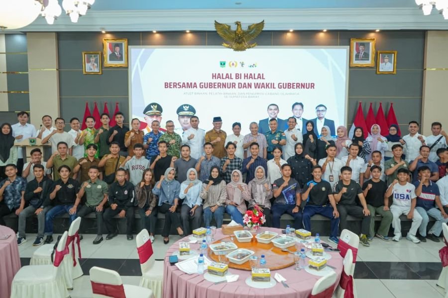 Hadiri Halal Bihalal KONI, Mahyeldi Ajak Insan Olahraga Sukseskan Porprov 2026