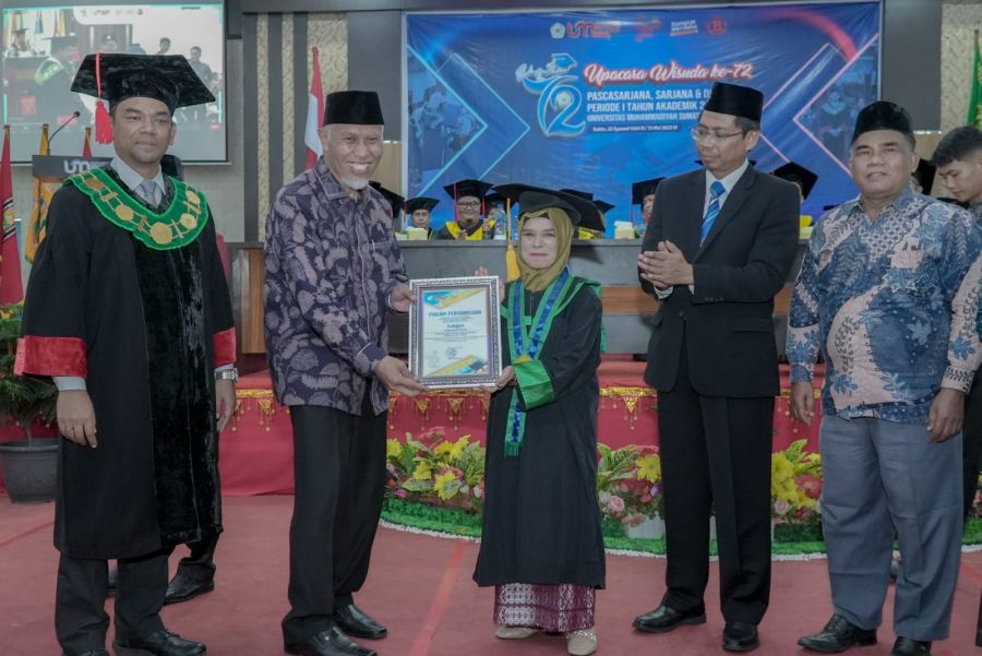 Hadiri Wisuda ke-72 UMSB, Gubernur Mahyeldi Sampaikan Kiat Sukses Kepada Para Wisudawan