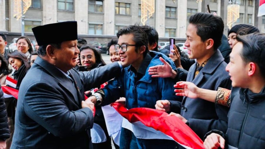 Hangatnya Sambutan Diaspora Indonesia untuk Presiden Prabowo di Moskow
