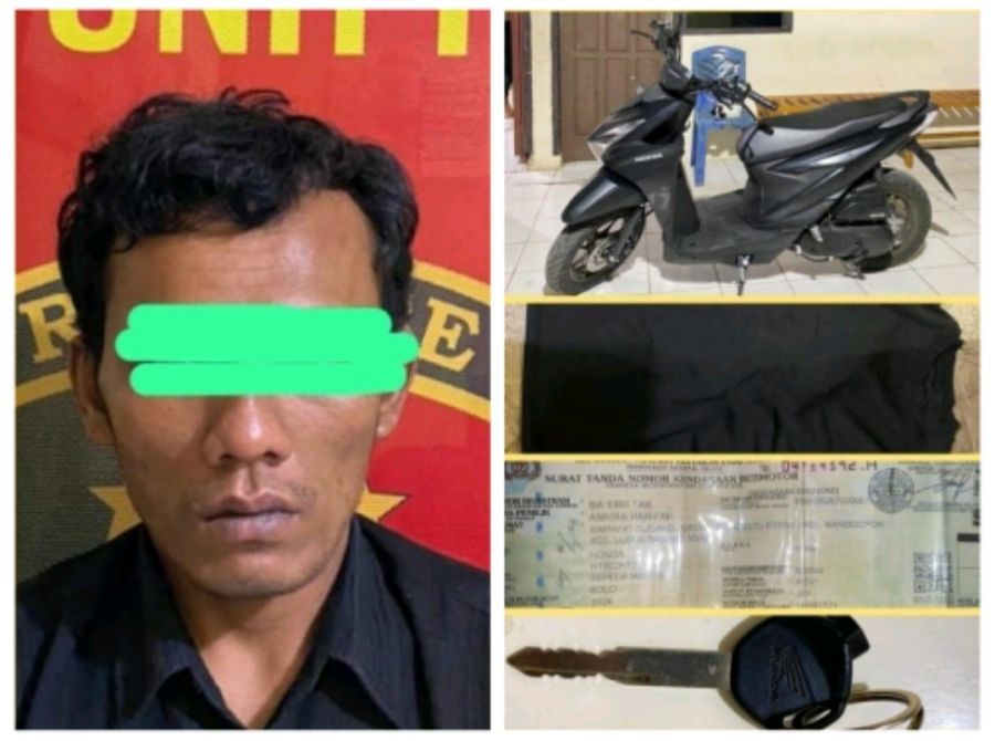 Hanya Hitungan Hari, Polres Tanah Datar Berhasil Ringkus Tersangka Curanmor