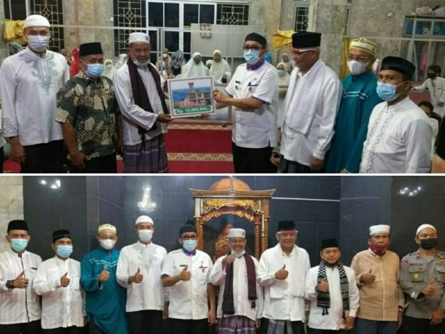 Hari Kedua Puasa, Dirut Perumda AM Kota Padang Dampingi Wako Hendri Septa Safari Ramadhan