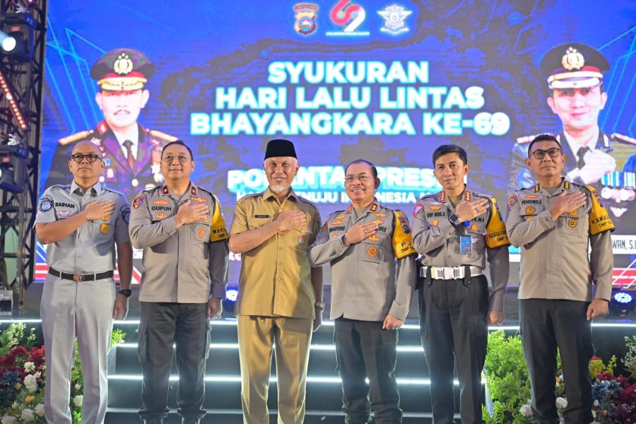 Hari Lalu Lintas Bhayangkara ke-69, Mahyeldi Apresiasi Pelayanan Prima Ditlantas Polda Sumbar