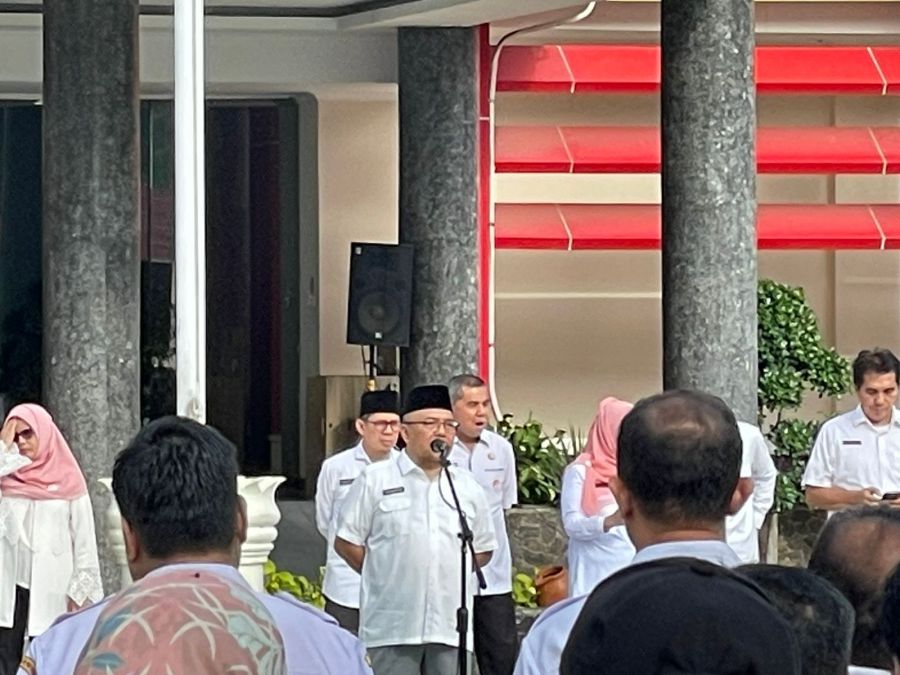 Hari Pertama Kerja Pasca Lebaran, Sekda Sebut Kehadiran ASN Kantor Gubernur 98%