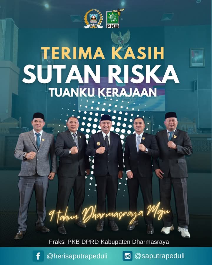 Heri Saputra Anggota DPRD Dharmasraya Ucapkan Terimakasih atas Pengabdian Sutan Riska 9 tahun