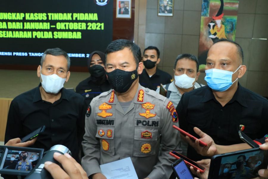 Hingga Oktober 2021, Polda Sumbar dan Jajaran Ungkap 902 kasus Narkoba 