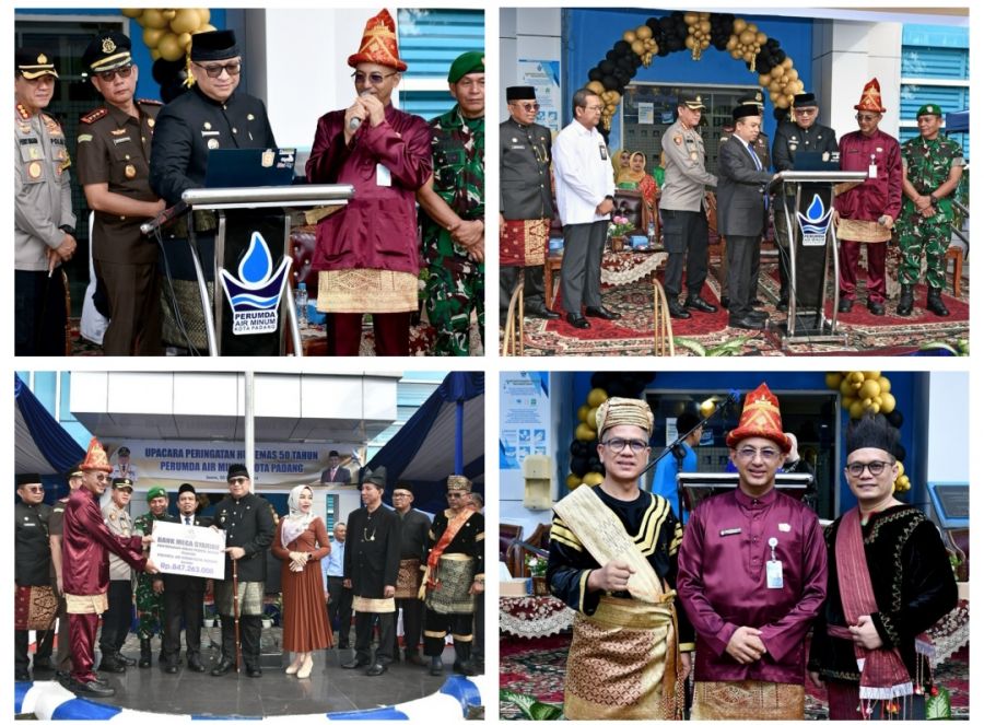 HUT Emas 50 Tahun Perumda Air Minum Kota Padang Bersinergi dan Berkarya Bersama Pelanggan