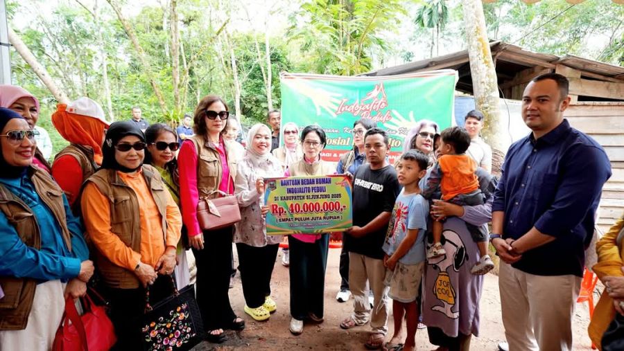 Indo Jalito Peduli bersama Pemkab dan Baznas Kab. Sijunjung Kembali Berikan Bantuan Bedah Rumah