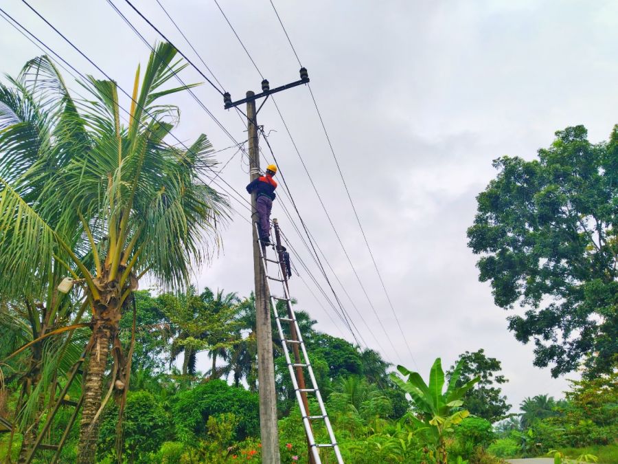 Jaga Stabilitas Internet Fiber Optik, PLN Icon Plus Sumbagteng Lakukan Pemeliharaan di Kampar