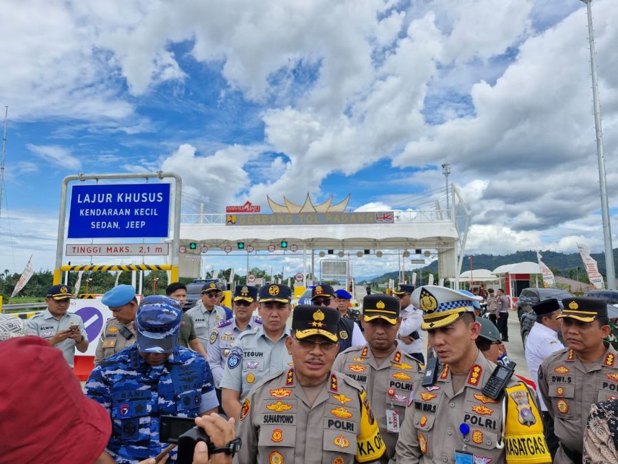 Kapolda Sumbar Cek Kesiapan Jalan Tol diwilayah Padang Pariaman