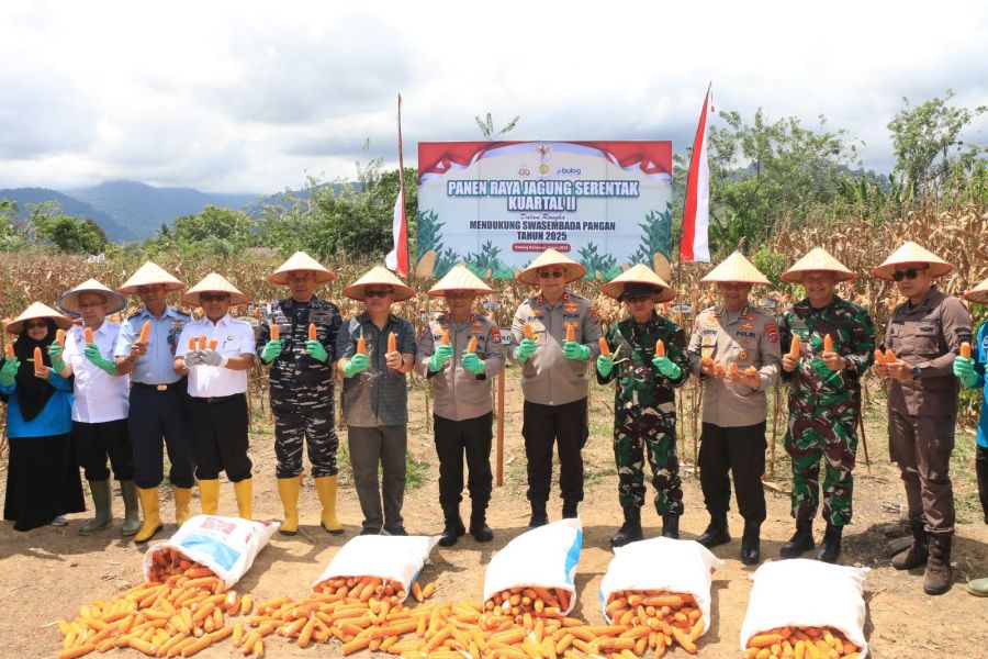 Kapolda Sumbar Hadiri Panen Raya Jagung Serentak Kuartal II Tahun 2025 Secara Daring