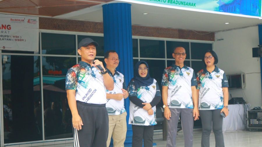 Kapolda Sumbar Hadiri Senam Badunsanak Bersama Pimpinan Instansi Vertikal Sumbar