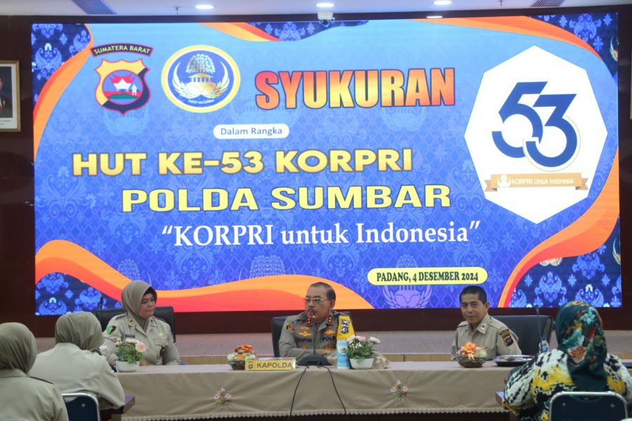 Kapolda Sumbar hadiri Syukuran HUT ke 53 Korpri Tahun 2024