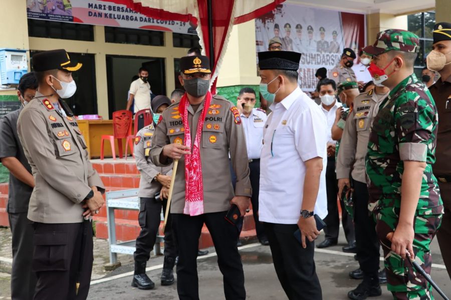 Kapolda Sumbar Kunjungan Kerja ke Polres Agam, Tinjau Percepatan Vaksinasi 