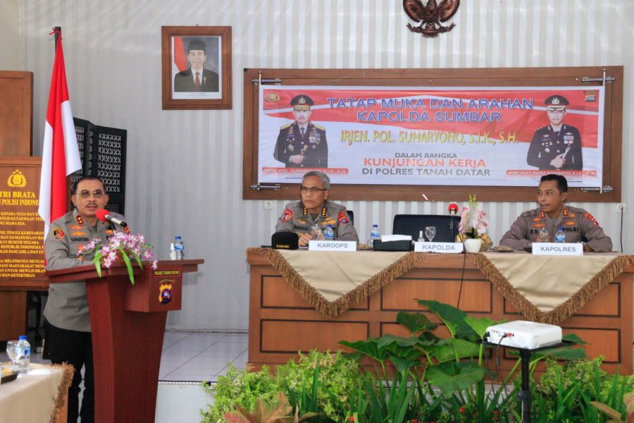 Kapolda Sumbar Kunker ke Polres Tanah Datar, Berikut Arahannya