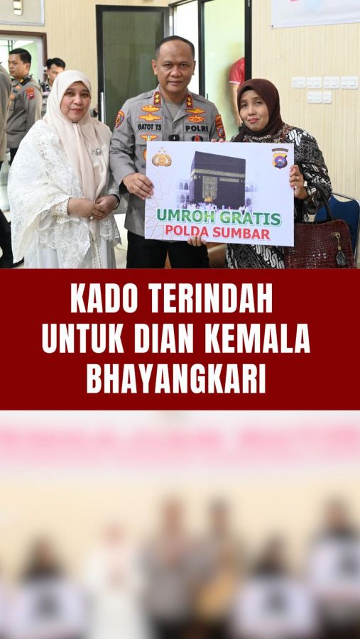 Kapolda Sumbar Ucapkan Selamat kepada Ibu-ibu Dian Kemala Bhayangkari atas Hadiah Umroh