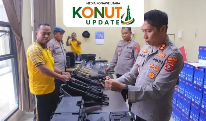 Kapolres Konawe Utara Pastikan 152 Pucuk Senjata Api Inventaris dalam Kondisi Prima