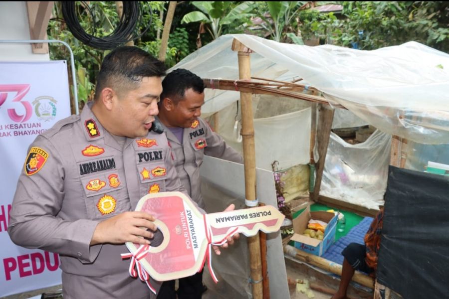 Kapolres Pariaman Serahkan Rumah Gratis ke Warga Kurang Mampu, Wujud Nyata Kepedulian Sosial Polri