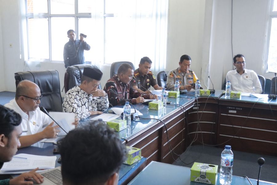 Kapolres Pasbar Hadiri Rapat Tim GTRA Terkait Masalah Tanah PT PHP I dengan Masyarakat Nagari Kapa