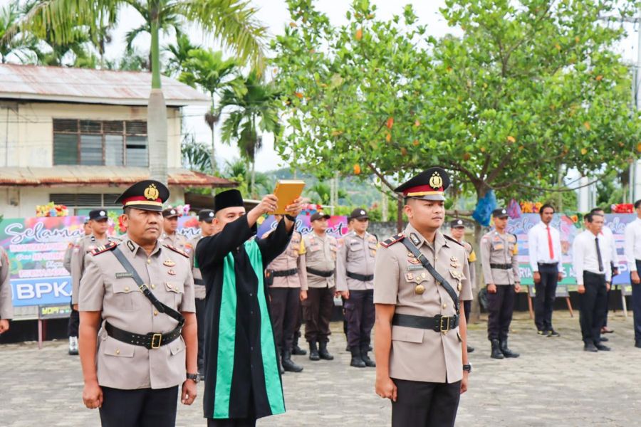 Kapolres Sawahlunto Pimpin Serah Terima Jabatan Kasat Reskrim Polres Sawahlunto