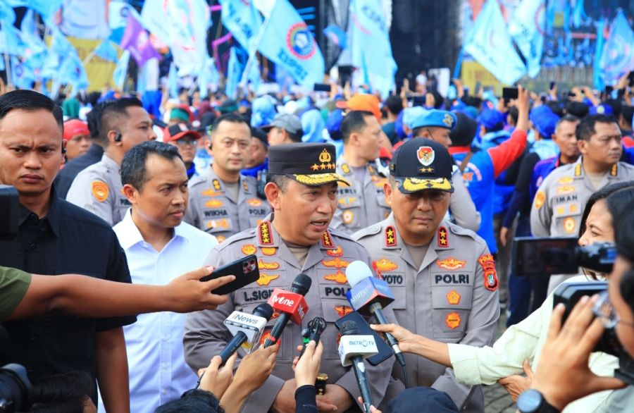 Kapolri Pastikan Kawal hingga Tuntas Hari Buruh di Monas yang Dihadiri Presiden 